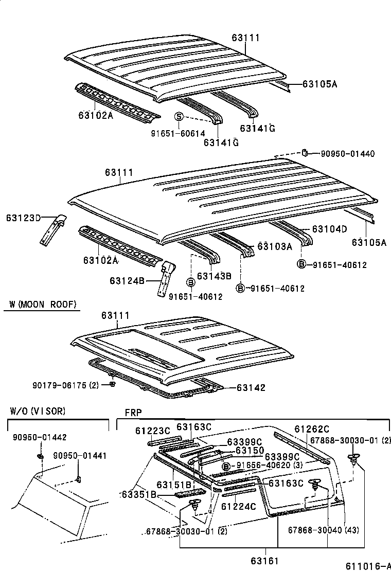  LAND CRUISER 70 |  ROOF PANEL BACK PANEL