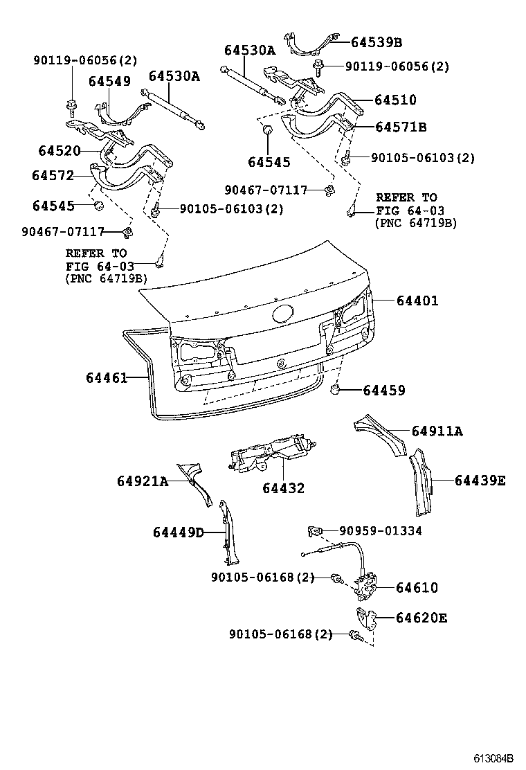  IS F |  LUGGAGE COMPARTMENT DOOR LOCK