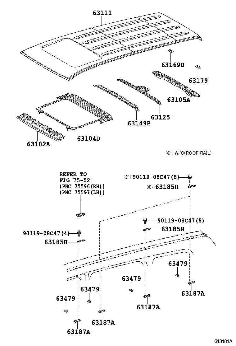  LX570 |  ROOF PANEL BACK PANEL