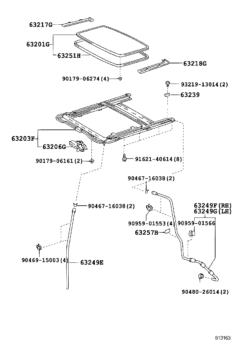  LAND CRUISER 100 105 |  ROOF PANEL BACK PANEL