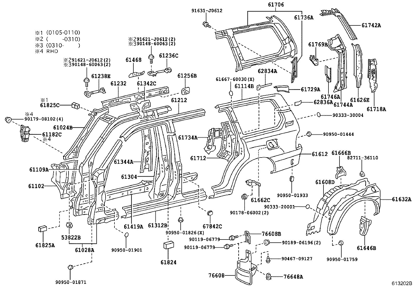  LAND CRUISER 100 105 |  SIDE MEMBER