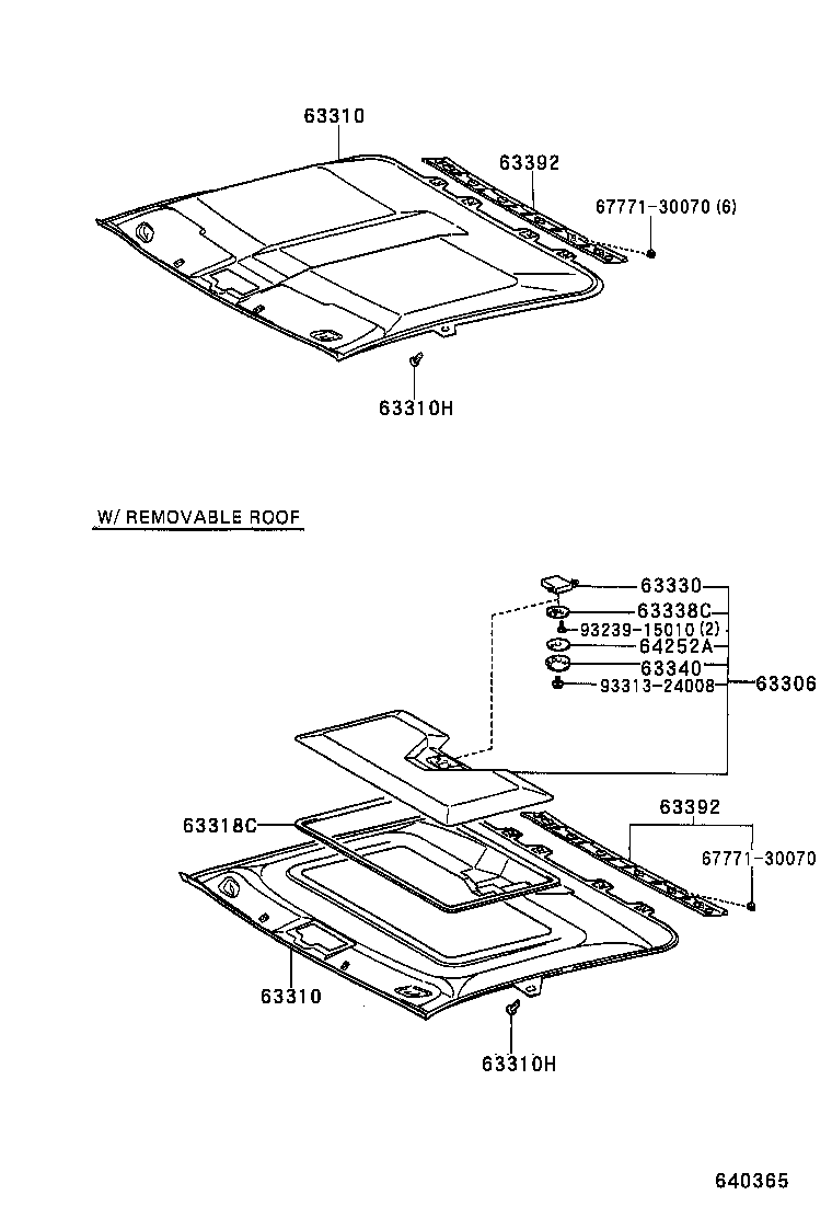  MR2 |  ROOF HEADLINING SILENCER PAD