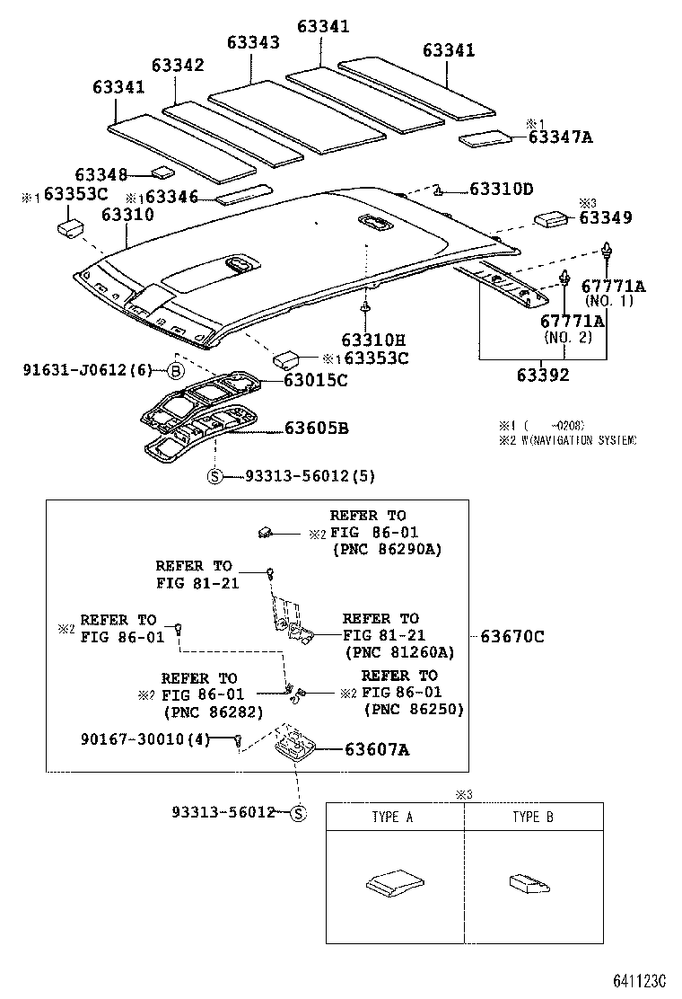  LAND CRUISER 100 105 |  ROOF HEADLINING SILENCER PAD