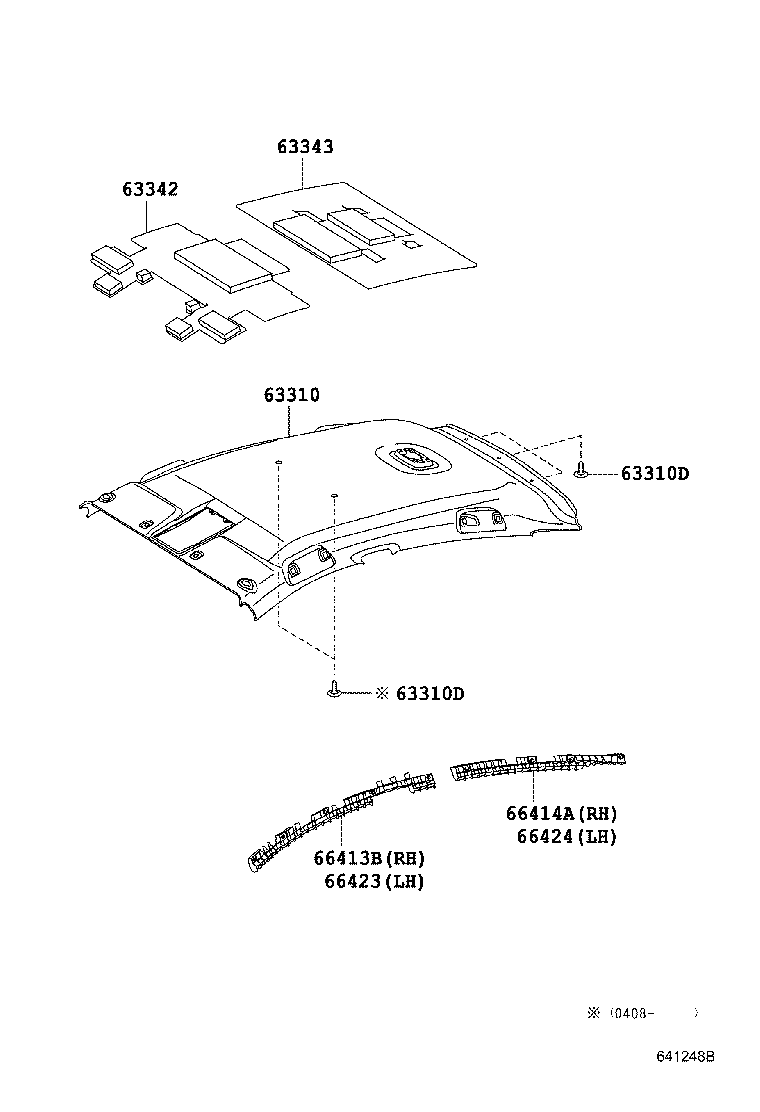  PRIUS |  ROOF HEADLINING SILENCER PAD