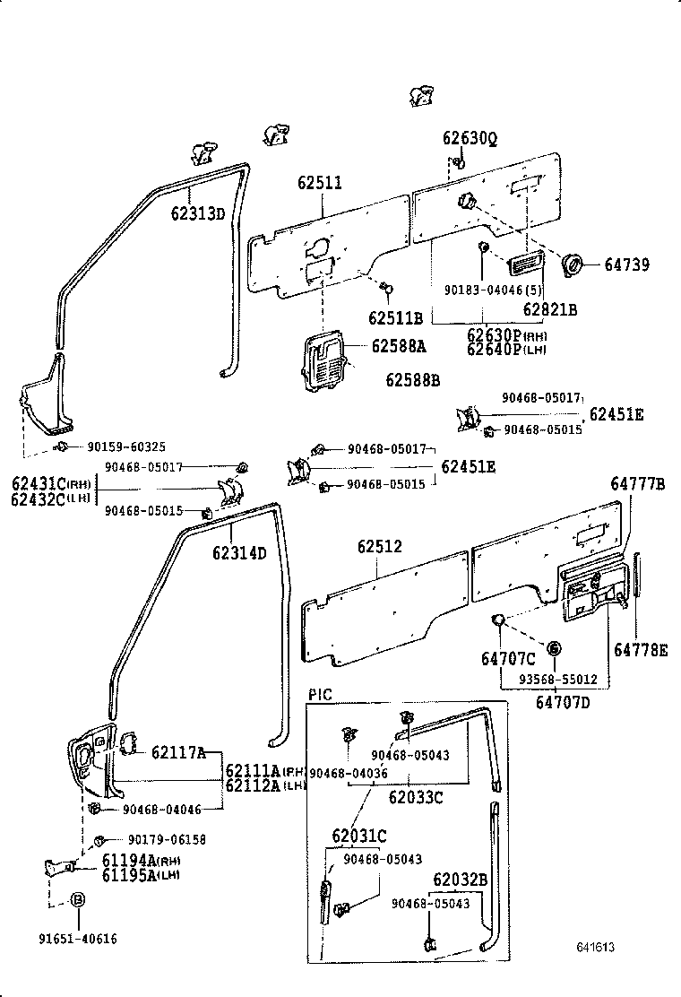  LAND CRUISER 70 |  INSIDE TRIM BOARD