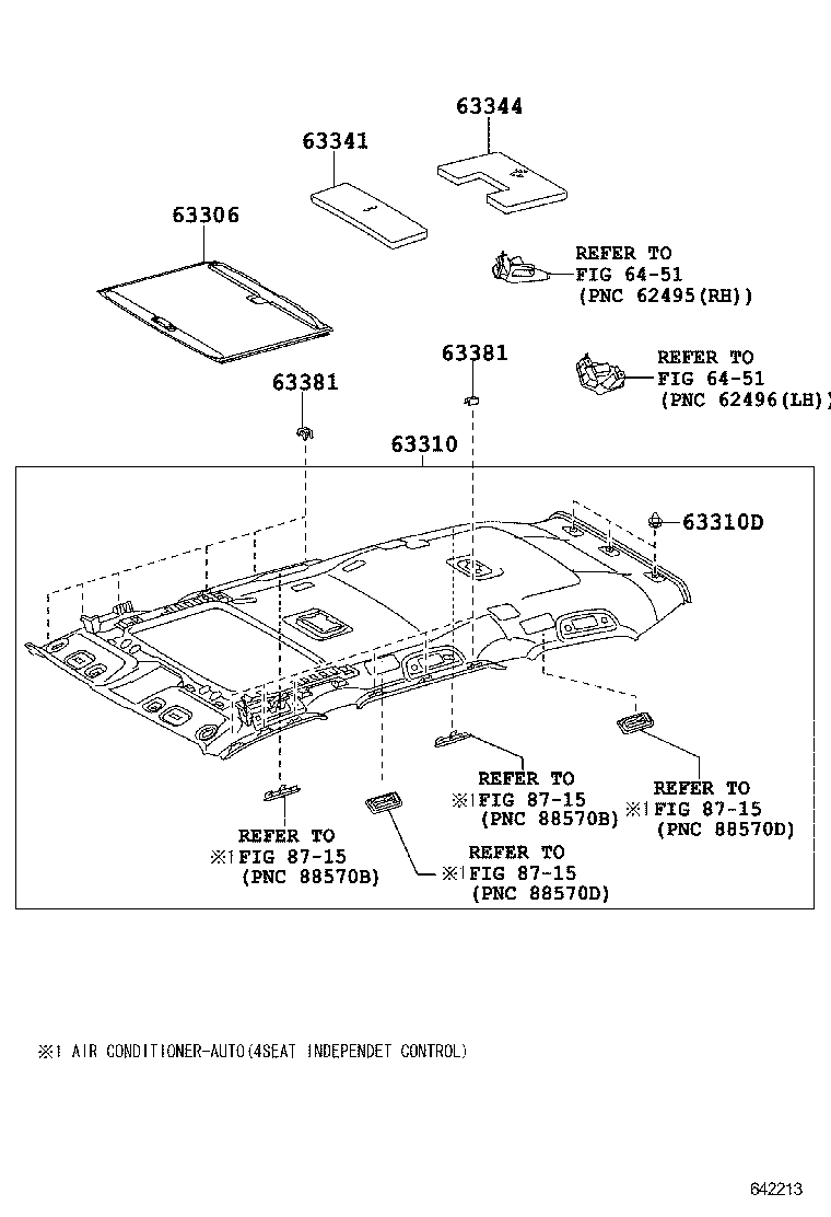  LAND CRUISER 200 202 |  ROOF HEADLINING SILENCER PAD
