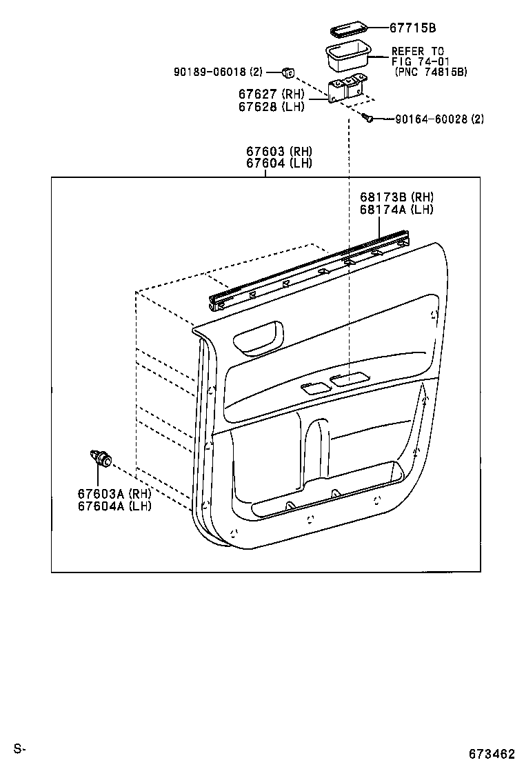  COROLLA VERSO |  REAR DOOR PANEL GLASS