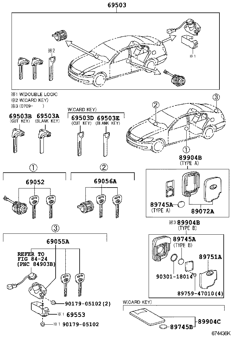  GS450H |  LOCK CYLINDER SET