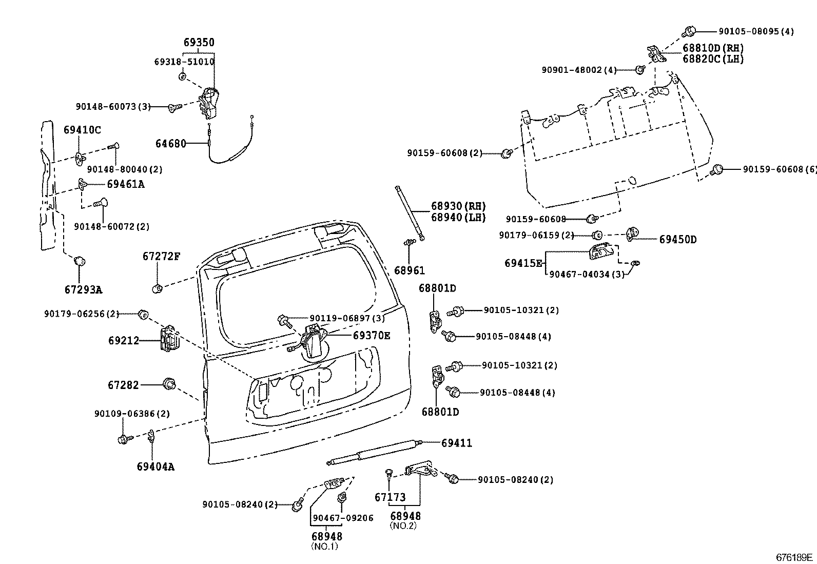  LAND CRUISER 150 |  BACK DOOR LOCK HINGE