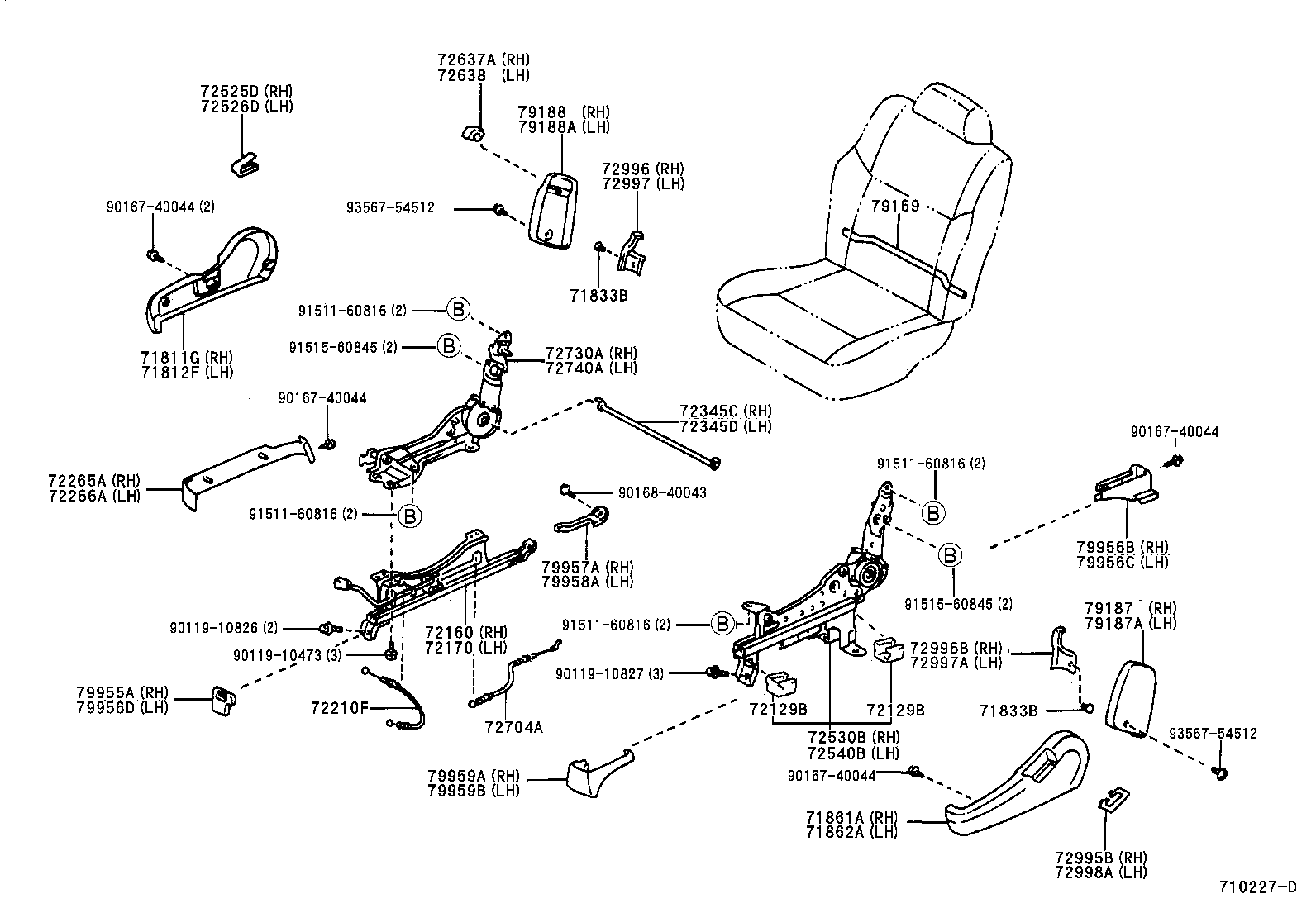  PICNIC |  REAR SEAT SEAT TRACK