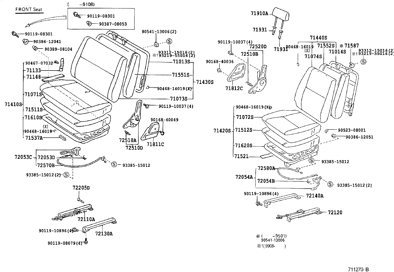  LAND CRUISER 70 |  SEAT SEAT TRACK