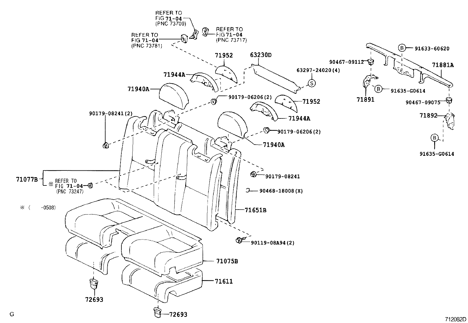  SC430 |  REAR SEAT SEAT TRACK