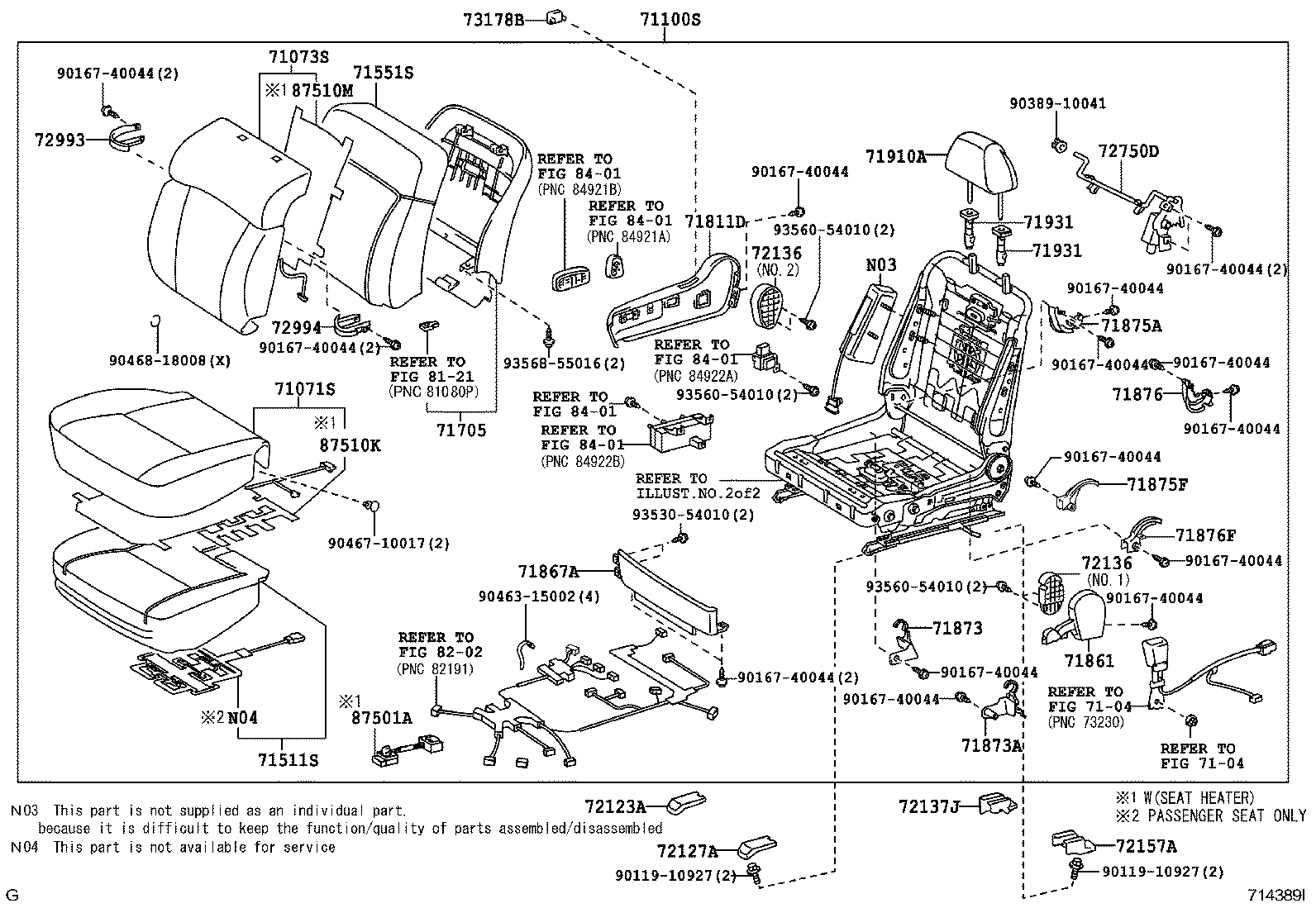  GS450H |  FRONT SEAT SEAT TRACK