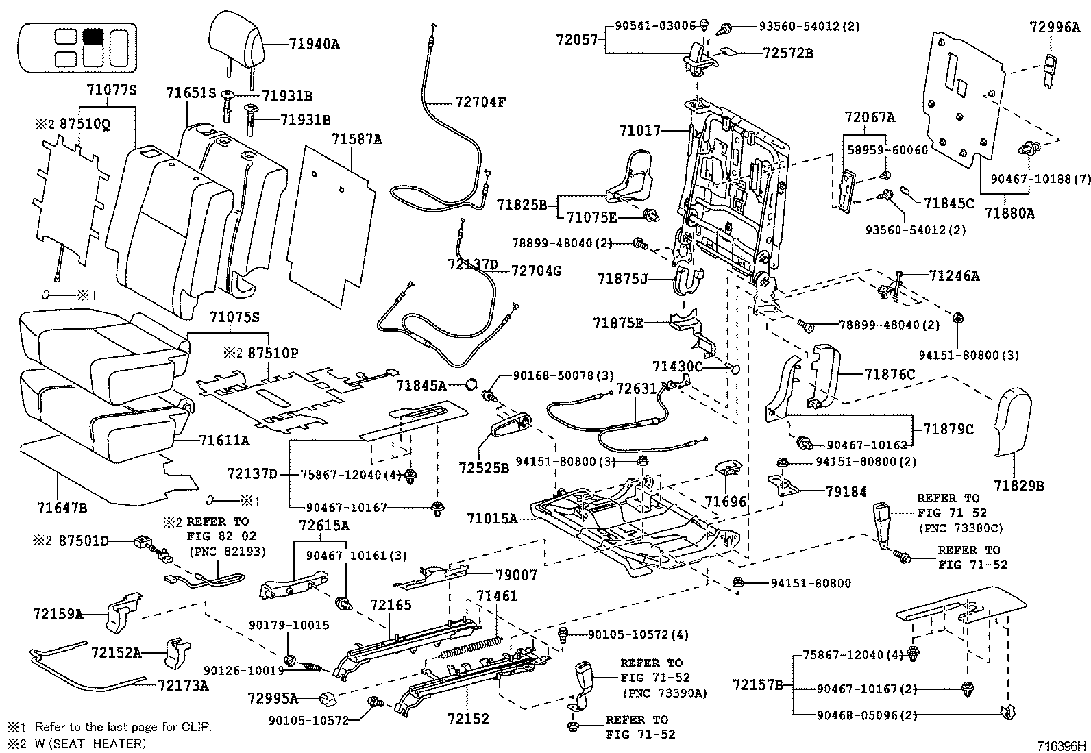  LAND CRUISER 150 |  SEAT SEAT TRACK