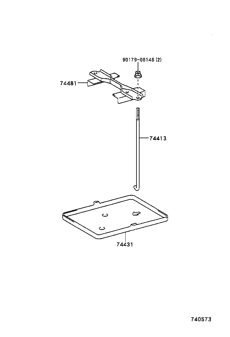  YARIS ECHO VERSO |  BATTERY CARRIER