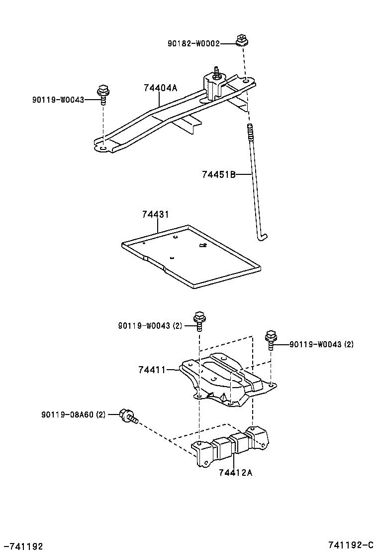  AVENSIS |  BATTERY CARRIER