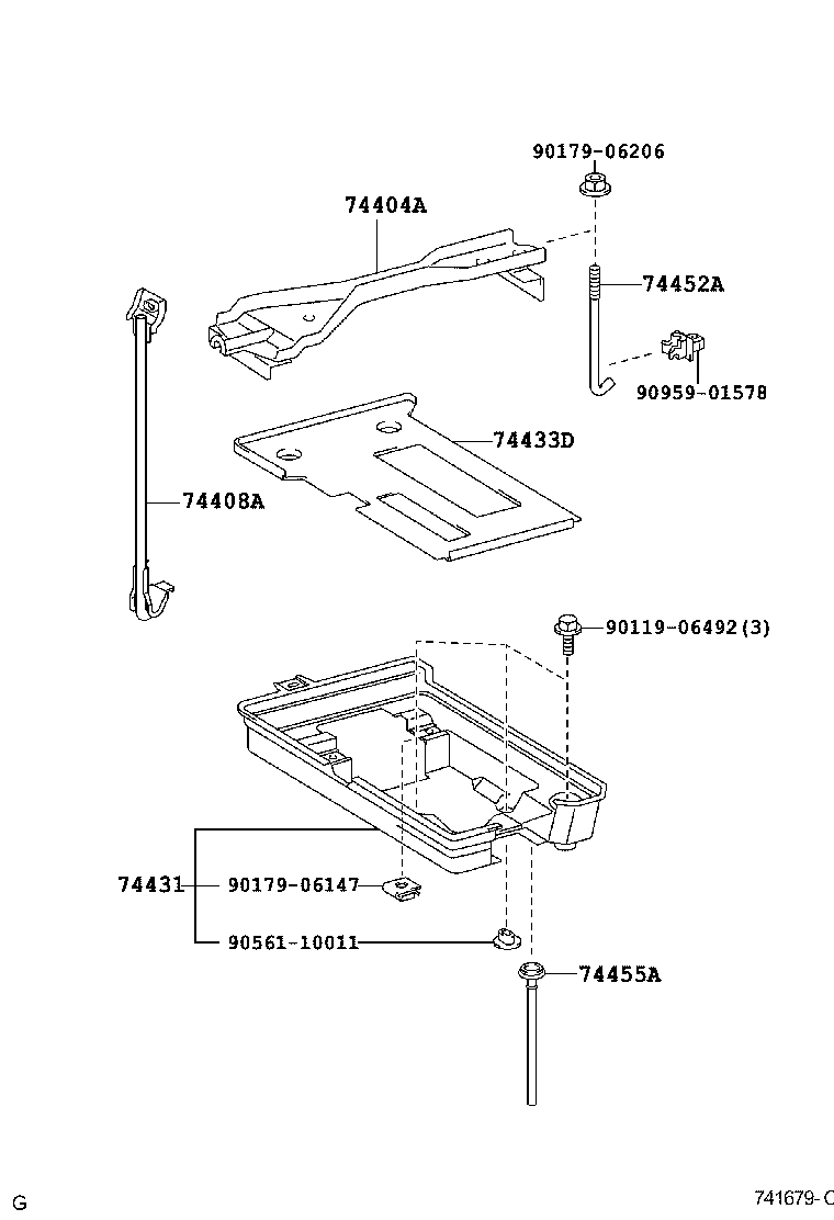  IS250 350 2 D |  BATTERY CARRIER