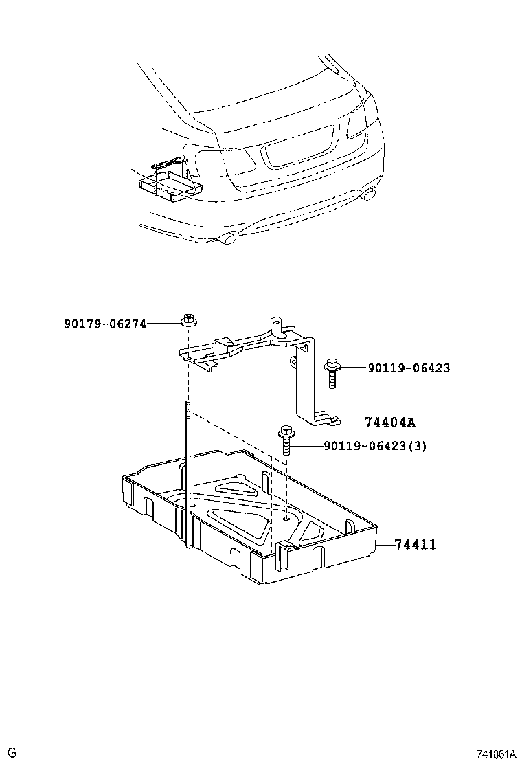  GS450H |  BATTERY CARRIER