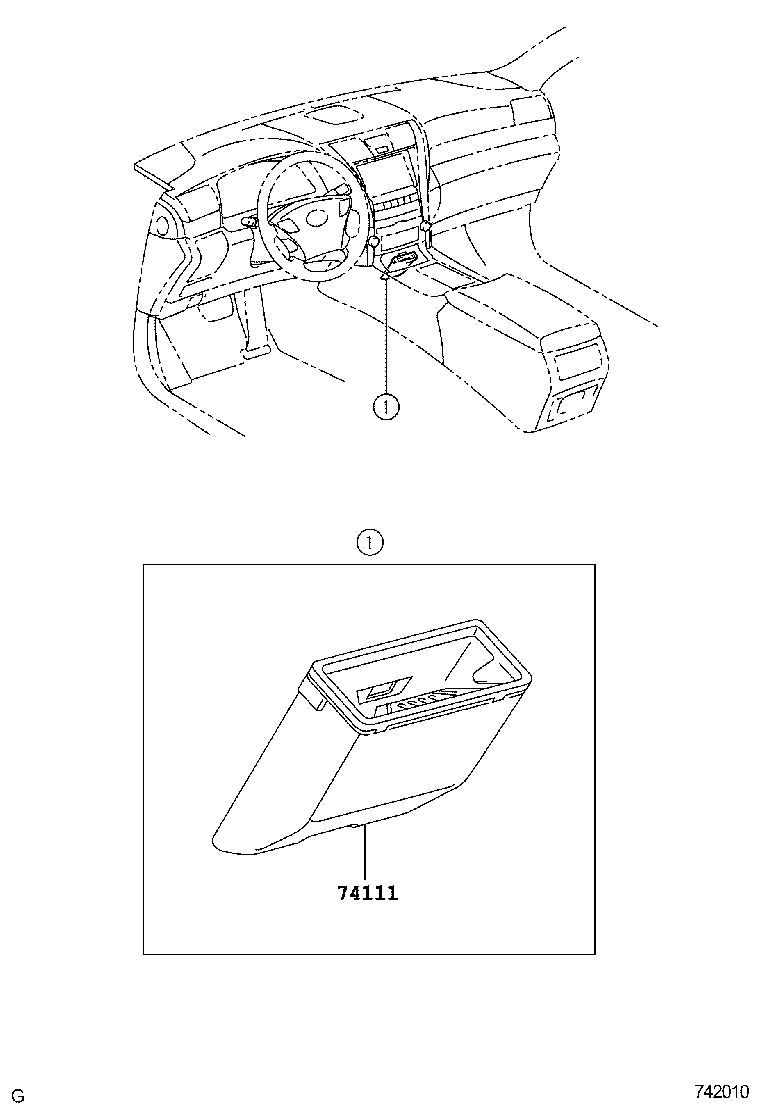  LS460 460L |  ASH RECEPTACLE