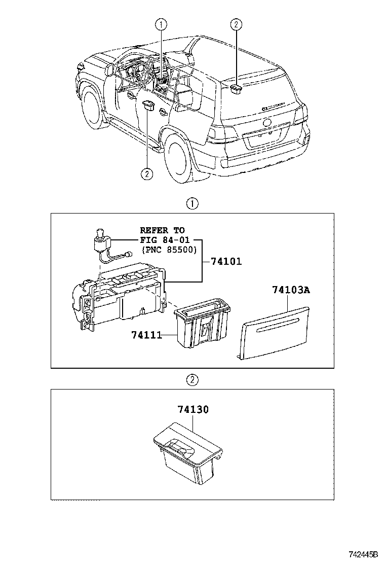  LX570 |  ASH RECEPTACLE