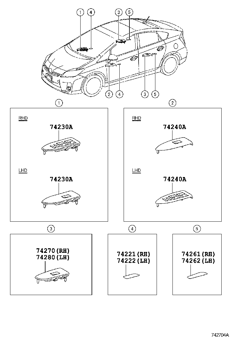  PRIUS |  ARMREST VISOR