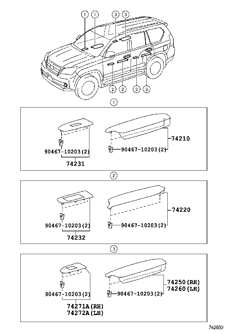  GX460 |  ARMREST VISOR