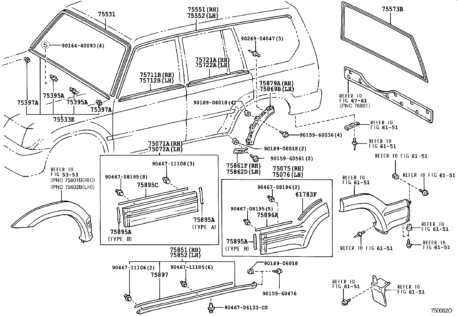  LAND CRUISER 90 |  MOULDING