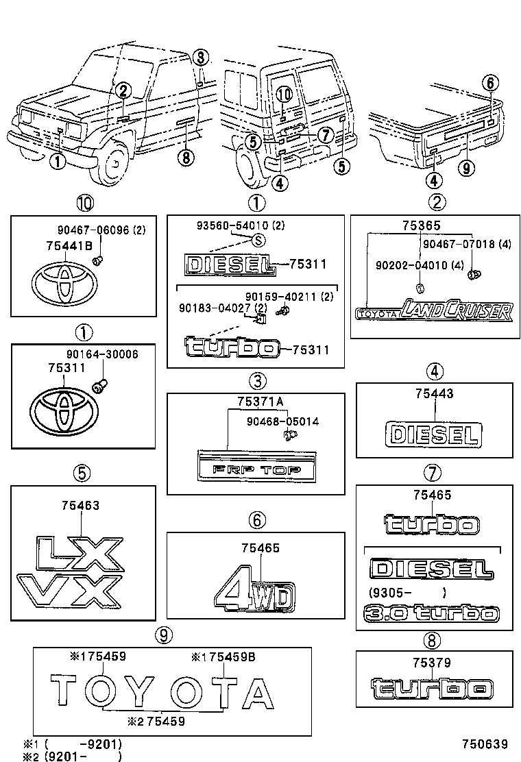  LAND CRUISER 70 |  EMBLEM NAME PLATE