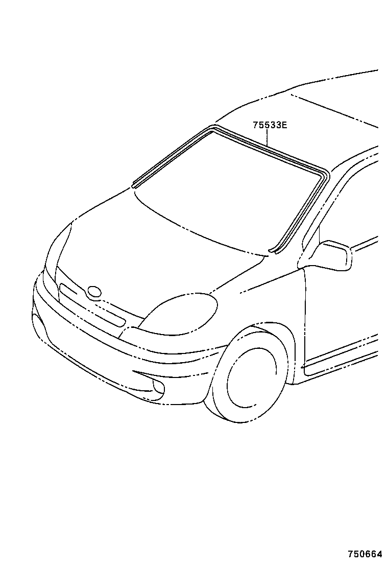  YARIS ECHO VERSO |  FRONT MOULDING