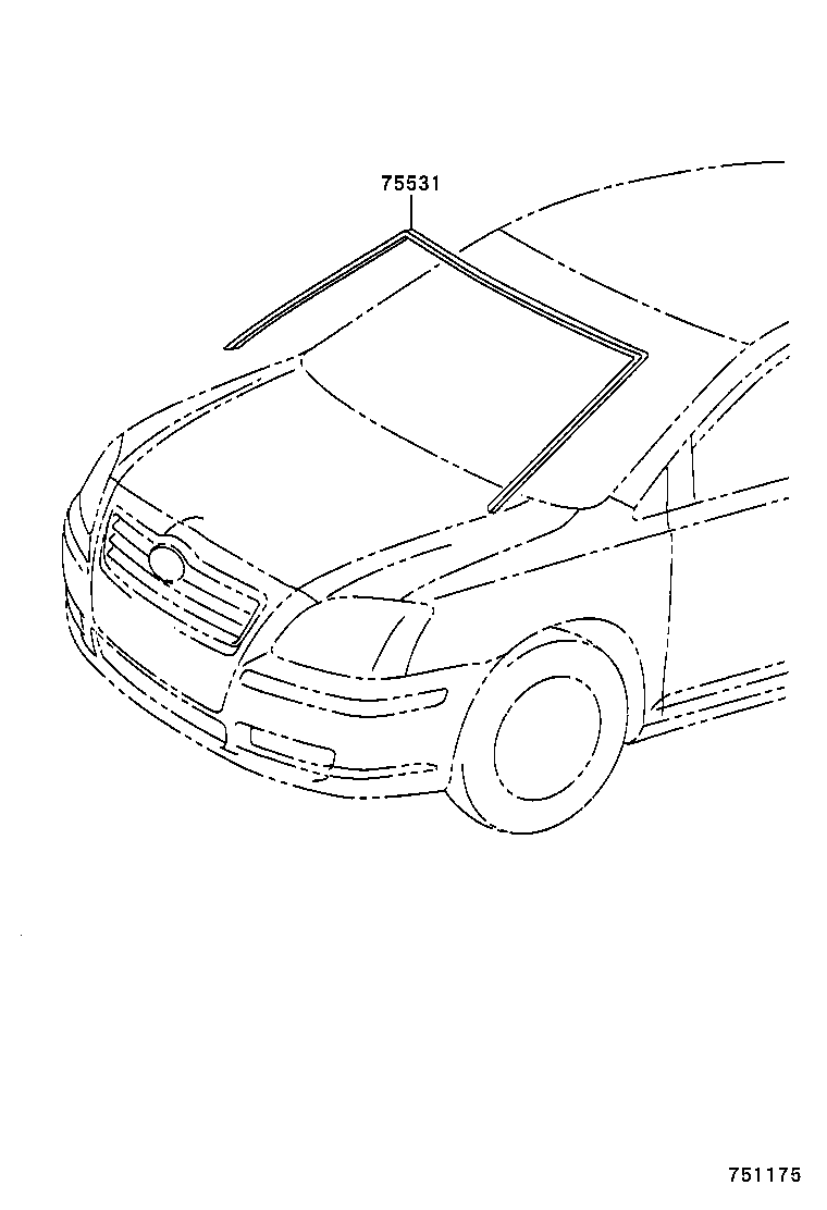  AVENSIS |  FRONT MOULDING