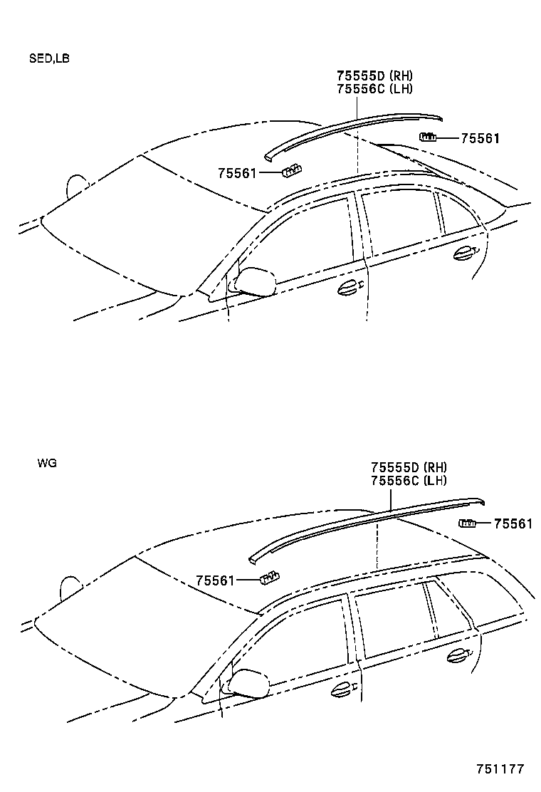  AVENSIS |  SIDE MOULDING