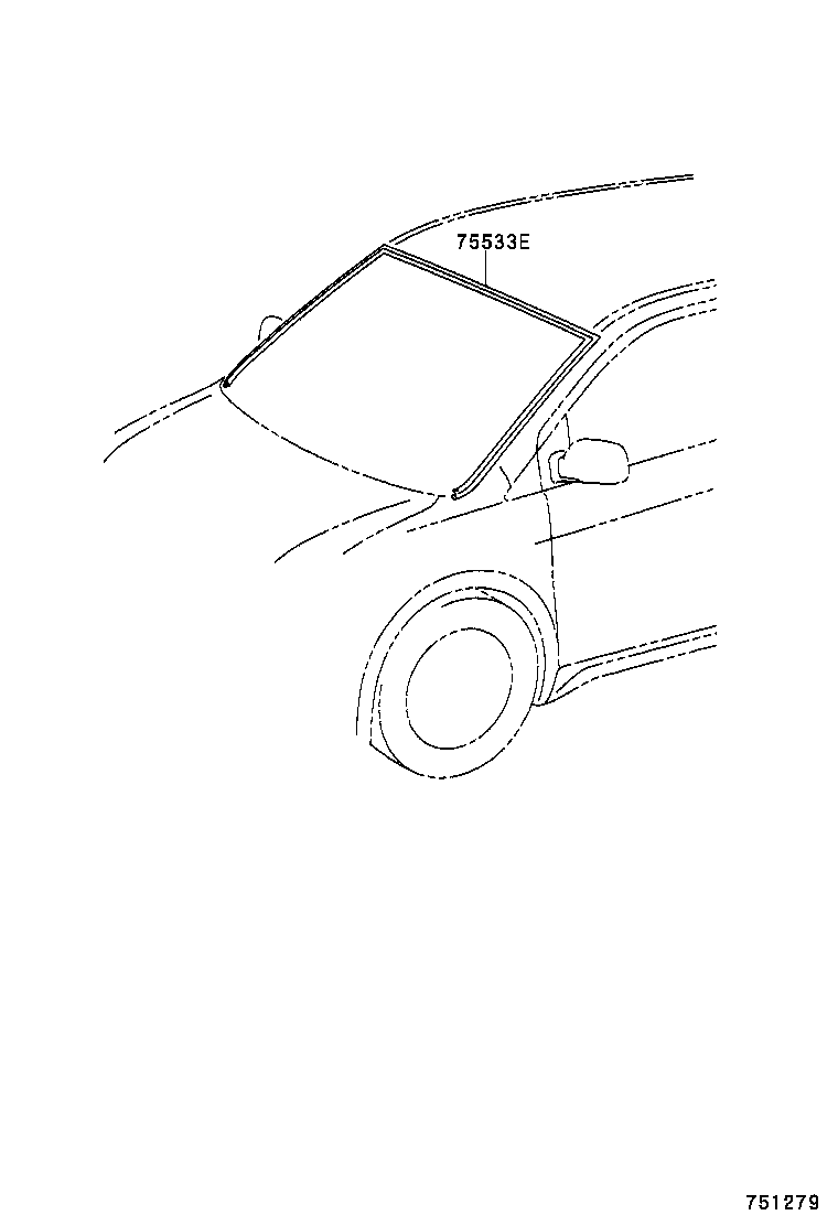  COROLLA VERSO |  FRONT MOULDING