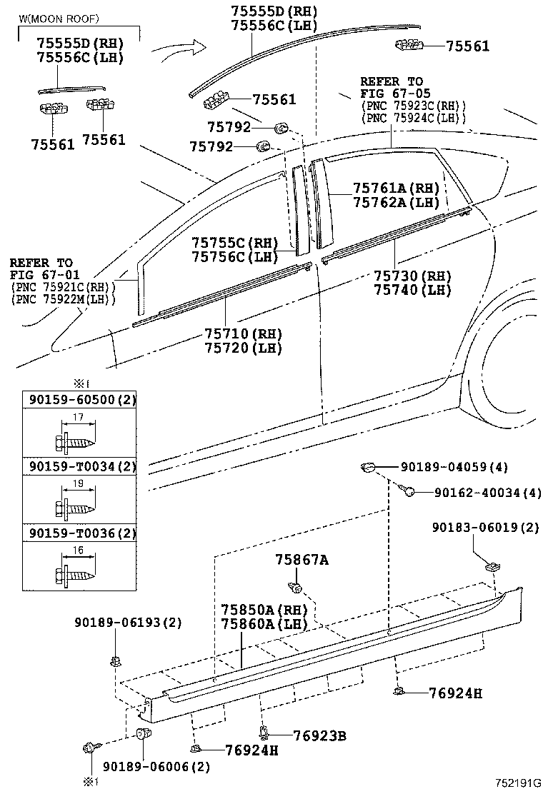  PRIUS |  SIDE MOULDING