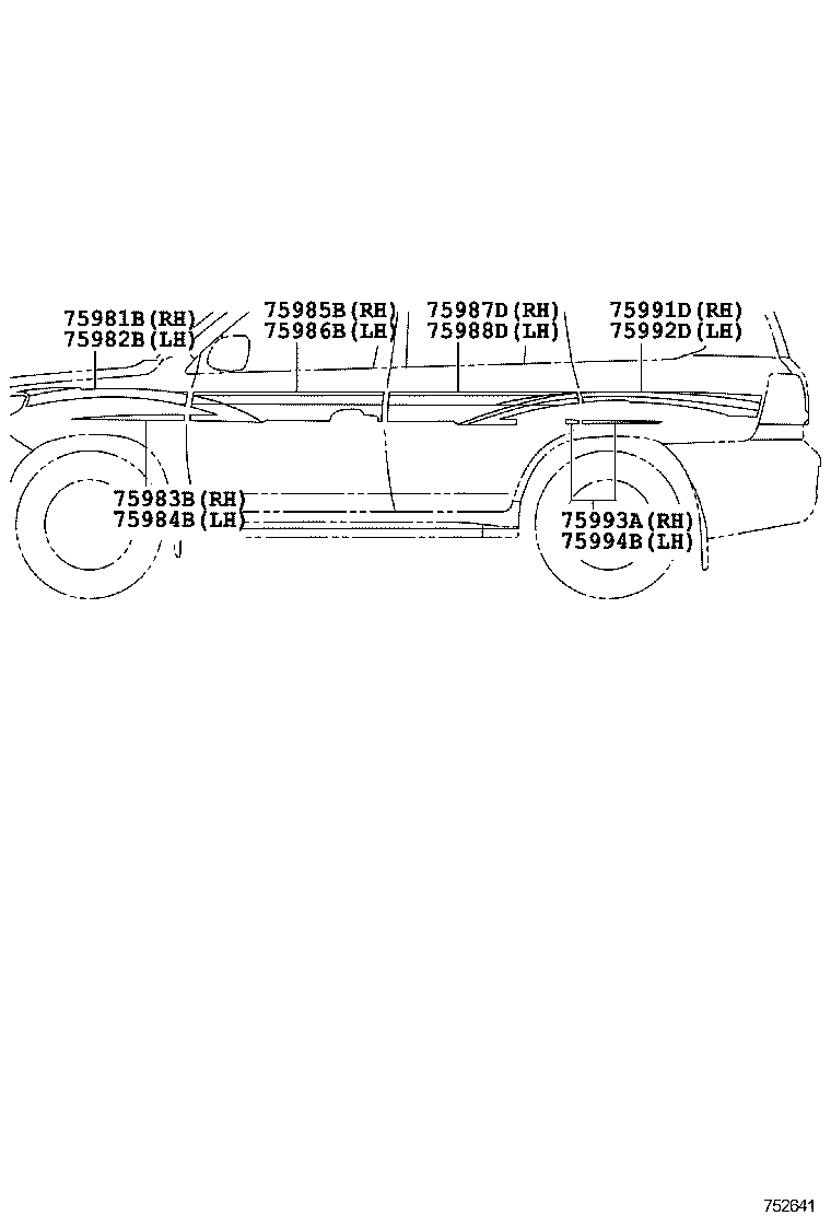  LAND CRUISER 200 202 |  BODY STRIPE