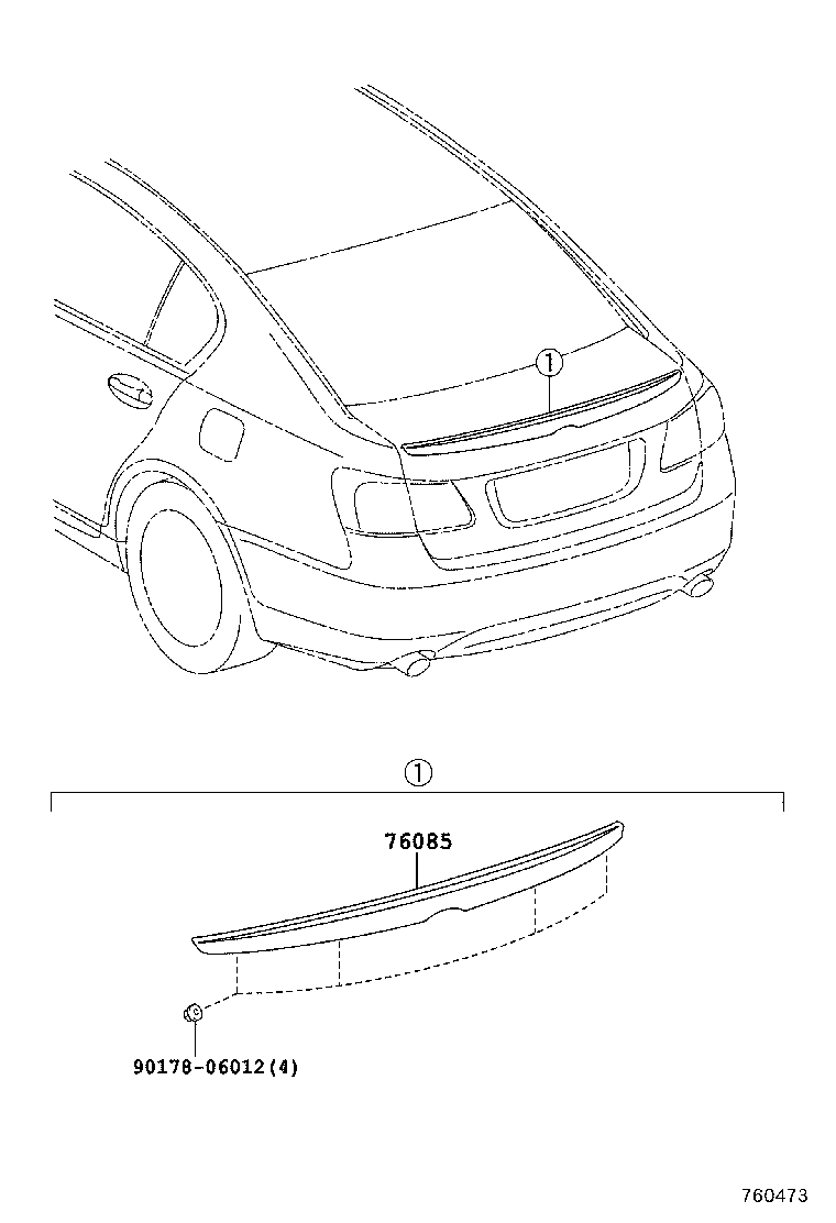  GS30 35 43 460 |  MUDGUARD SPOILER