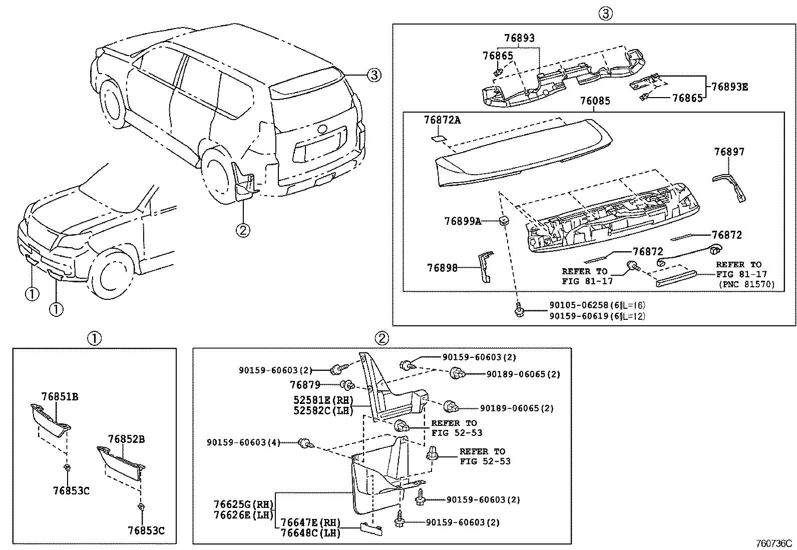  GX460 |  SPOILER SIDE MUDGUARD