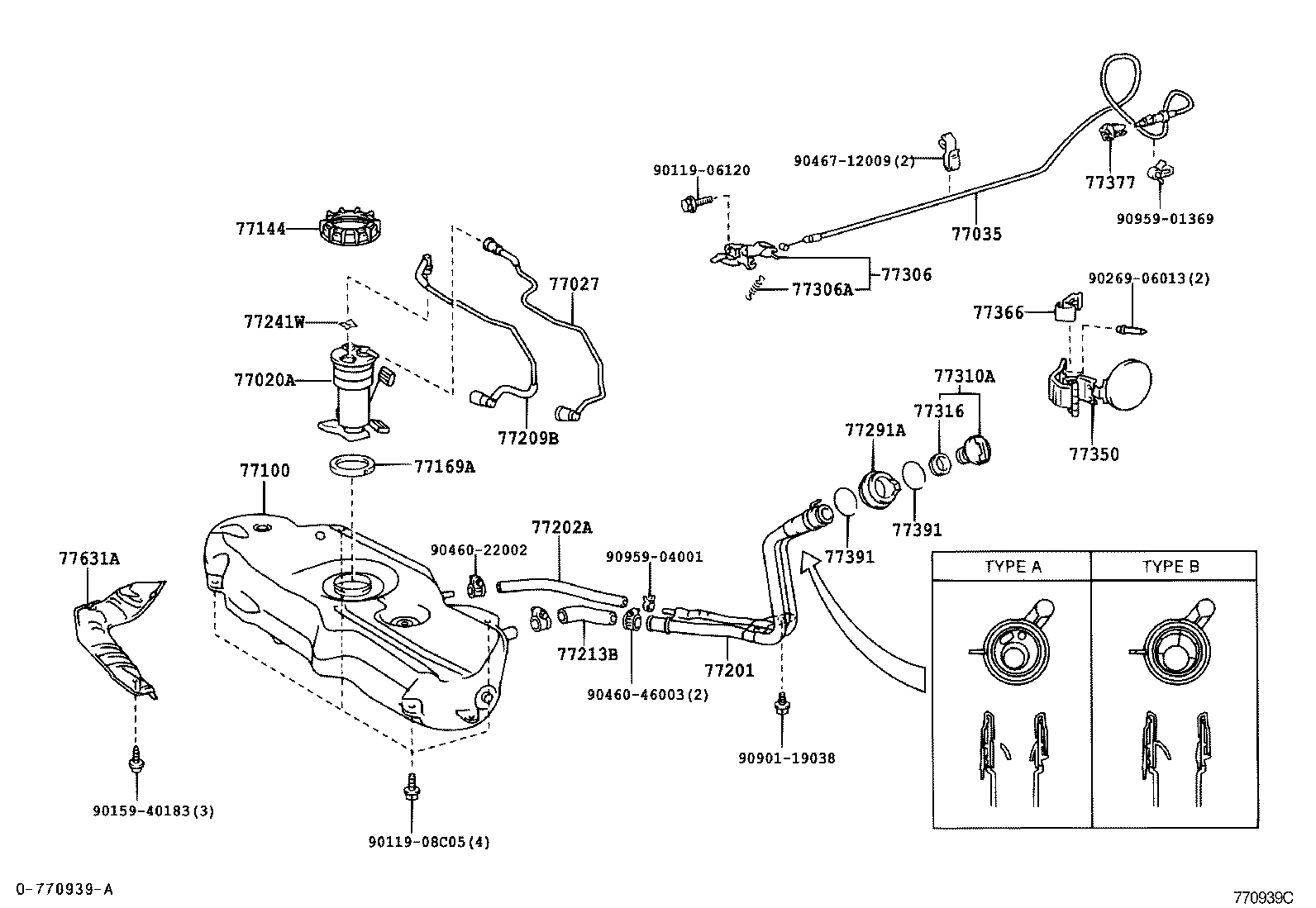 TOYOTA YARISSCP12LCGMGKW BODY FUEL TANK TUBE Japan Parts EU