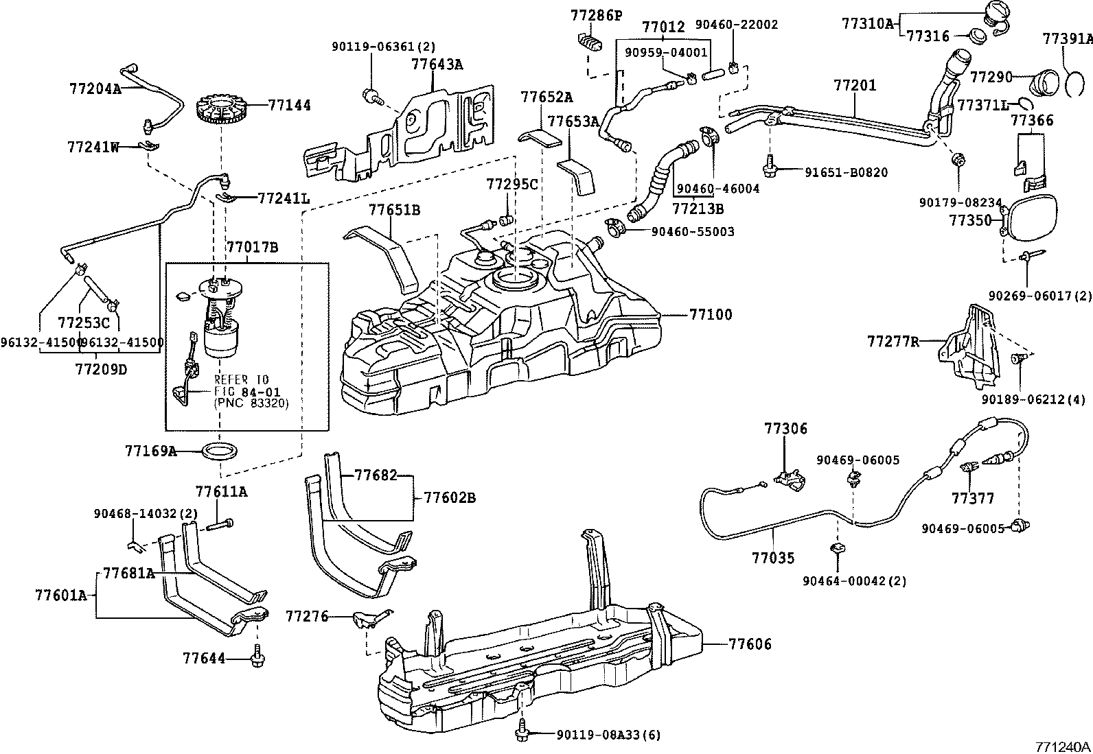  LAND CRUISER 120 |  FUEL TANK TUBE