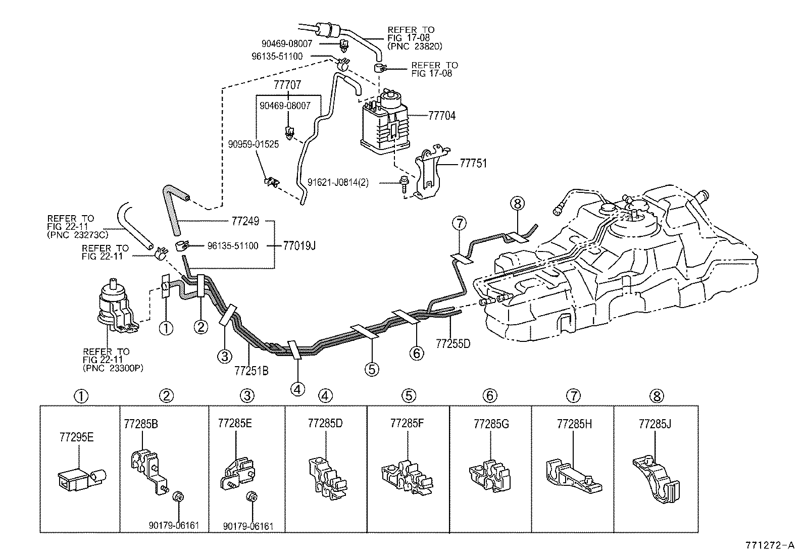  LAND CRUISER 120 |  FUEL TANK TUBE