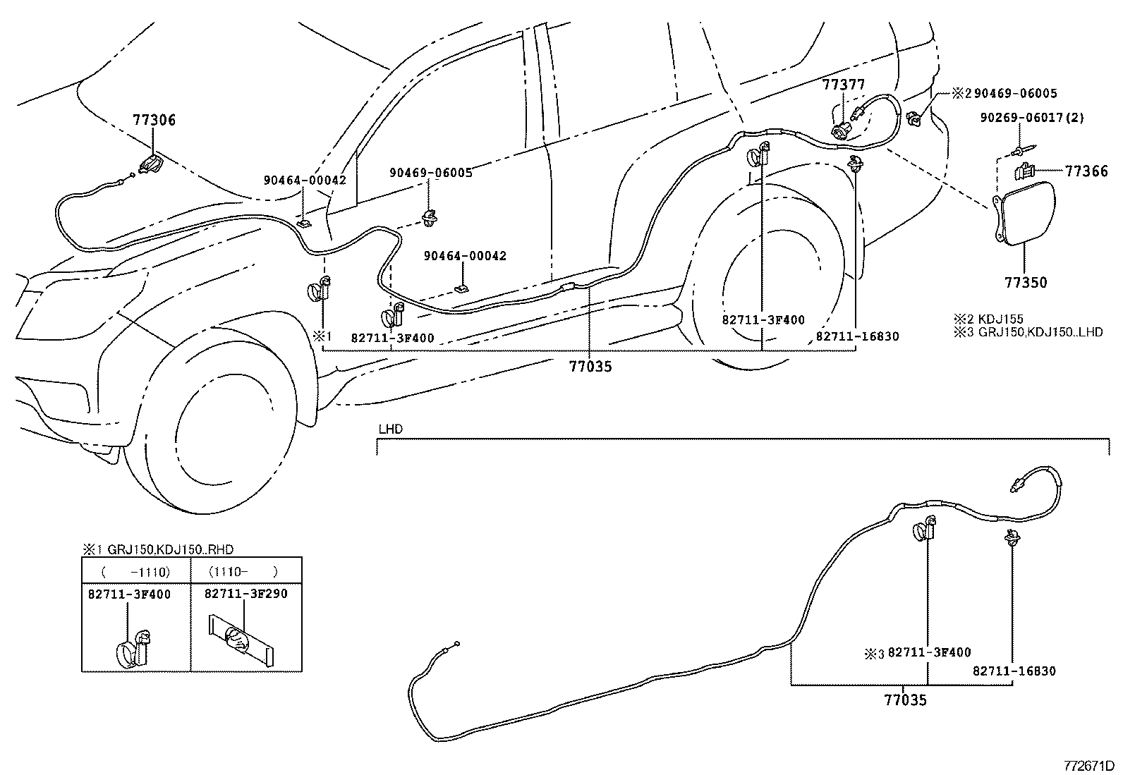  LAND CRUISER 150 |  FUEL TANK TUBE