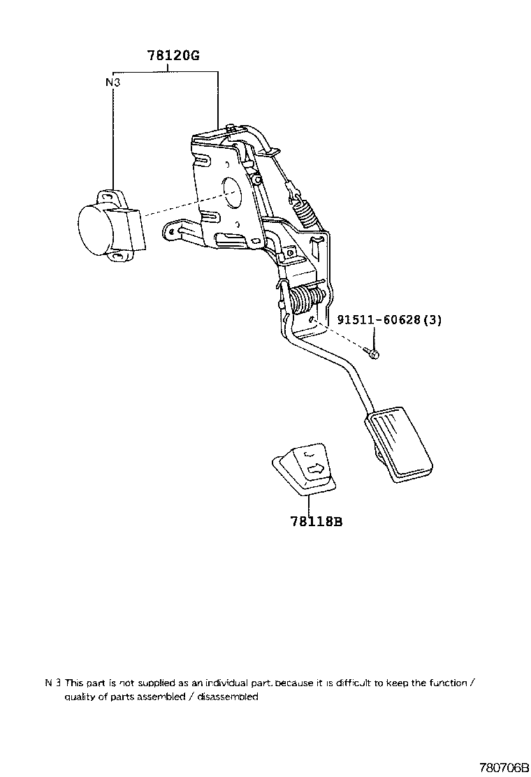  LAND CRUISER 100 105 |  ACCELERATOR LINK