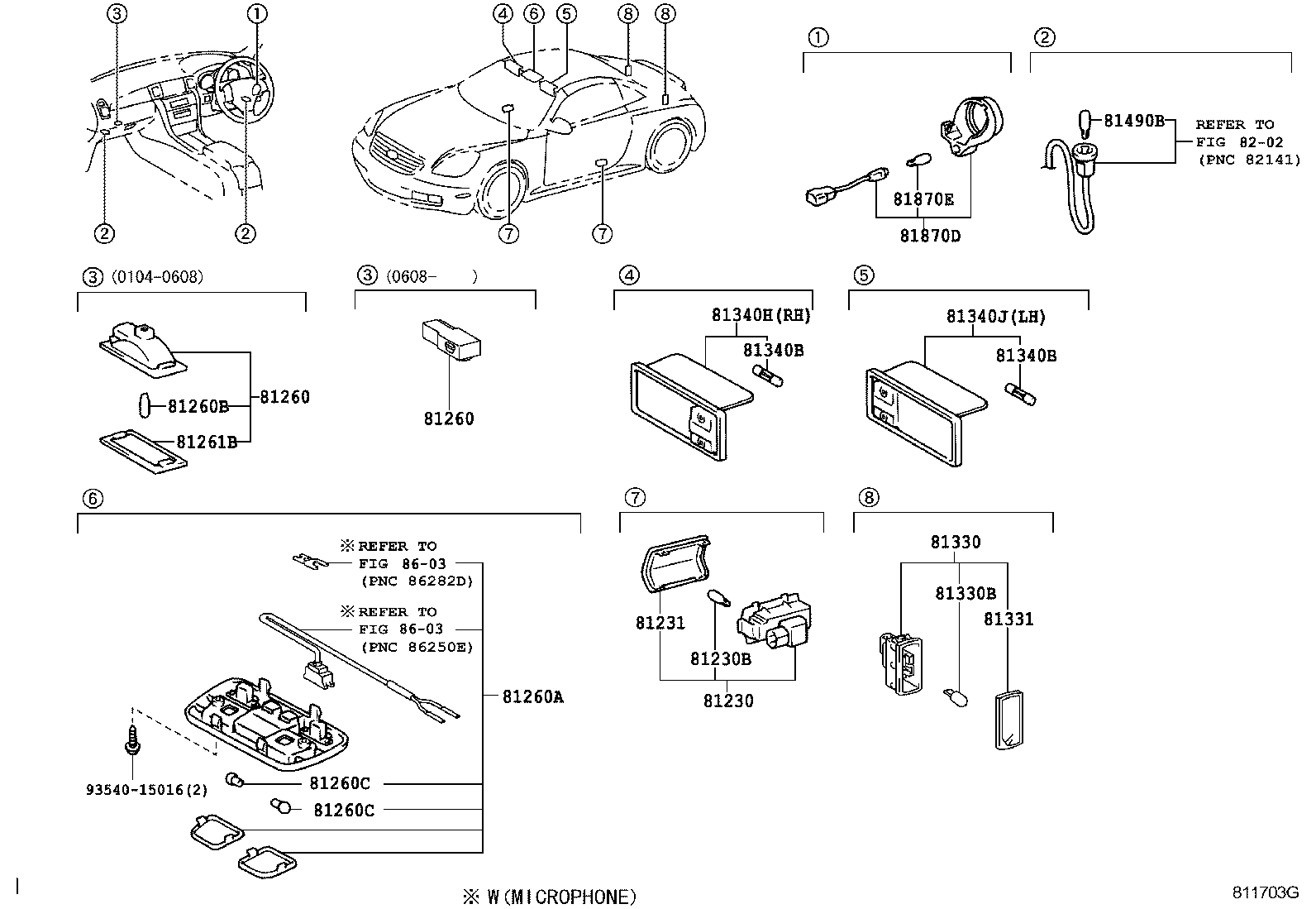  SC430 |  INTERIOR LAMP