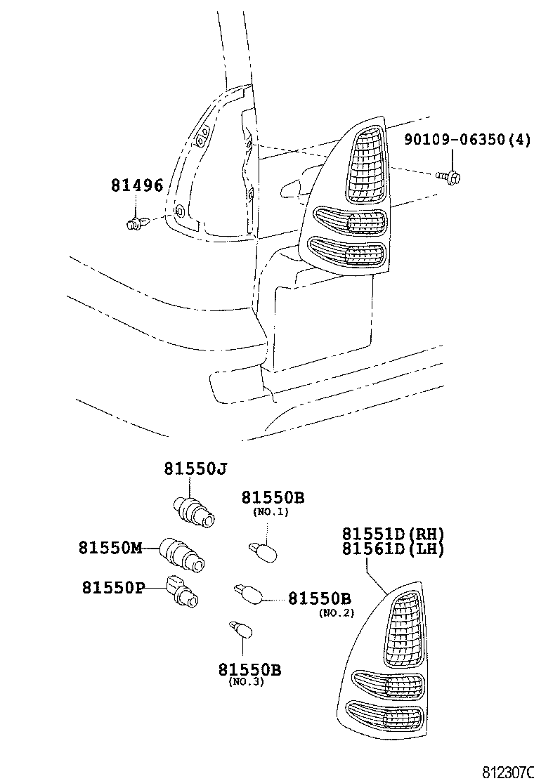  LAND CRUISER 120 |  REAR COMBINATION LAMP