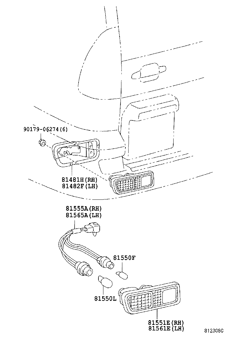  LAND CRUISER 120 |  REAR COMBINATION LAMP