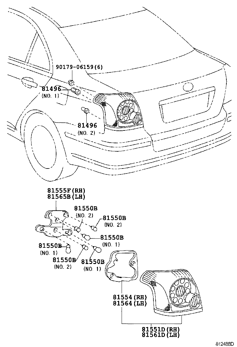  AVENSIS |  REAR COMBINATION LAMP