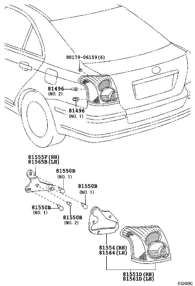  AVENSIS |  REAR COMBINATION LAMP