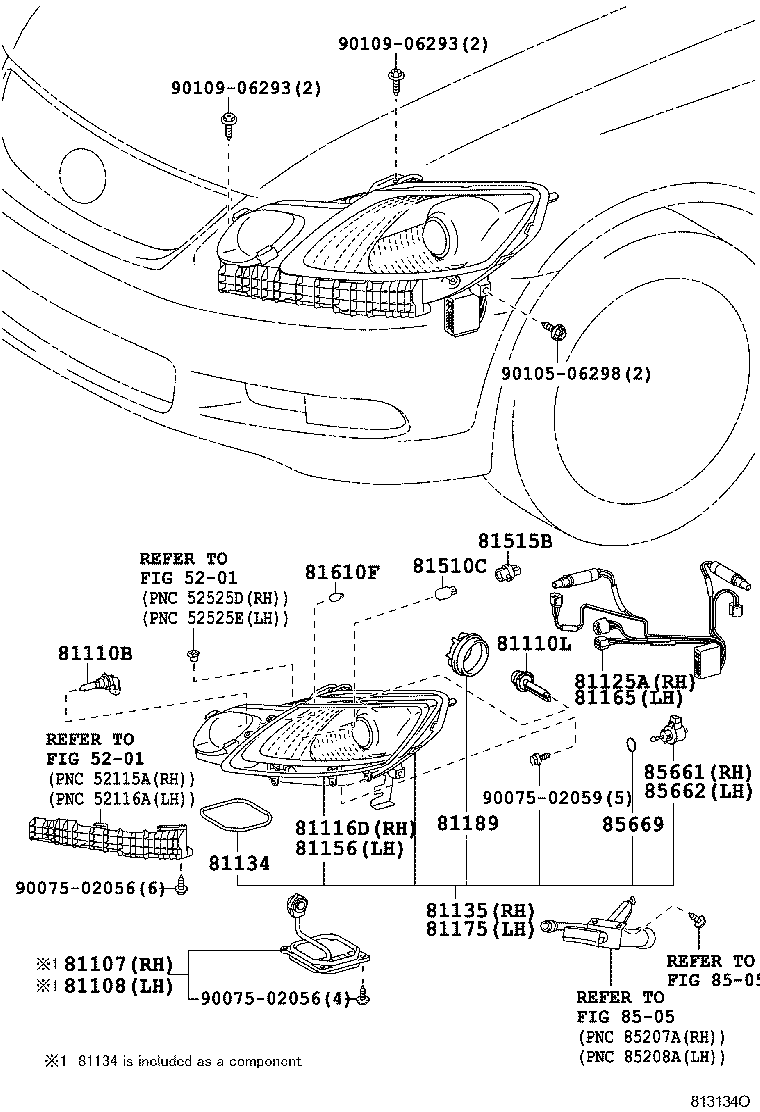  GS30 35 43 460 |  HEADLAMP