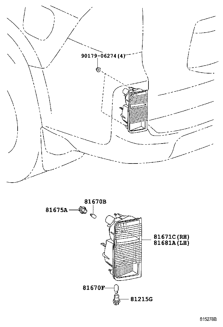  GX460 |  BACK UP LAMP