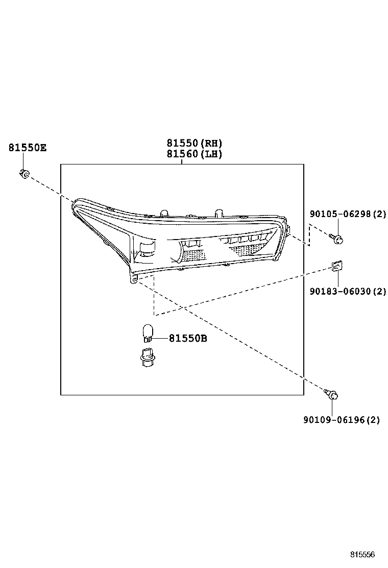  LFA |  REAR COMBINATION LAMP