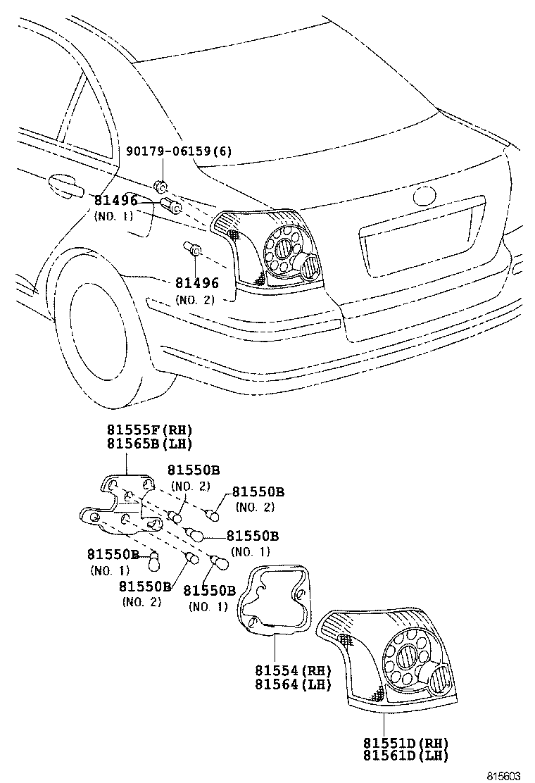  AVENSIS |  REAR COMBINATION LAMP